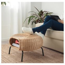 Ikea Wicker Ottoman