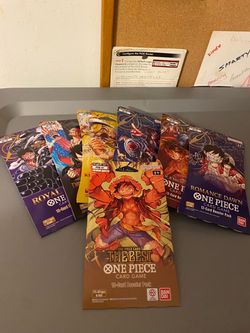 Sealed One Piece TCG collection OP 01 - 11 + EB 02 and others - booster boxes sleeved packs double pack etc