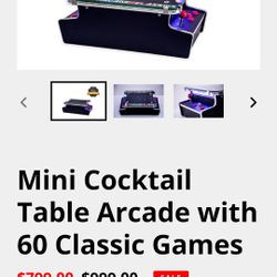 Cocktail Table Arcade Games