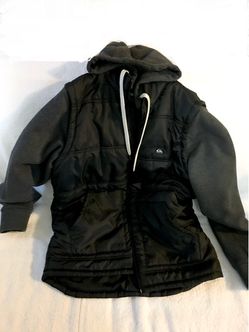 Quiksilver hoodie sweater vest large
