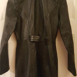 Womens lambskin leather coat size S