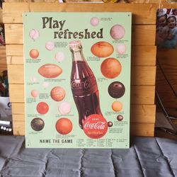 Cool Coca-Cola Metal Sign 13"x16"
