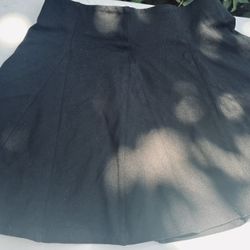 Black Ruffle Mini Skirt
