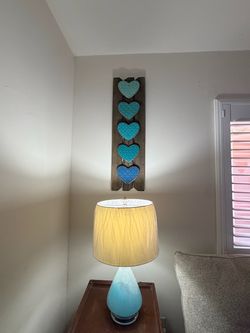 Lamp and wall art