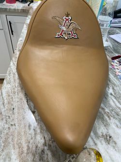 Custom Budweiser Motorcycle Seat