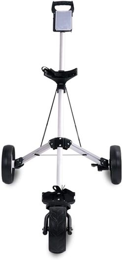 3 wheel golf push cart folding light weight