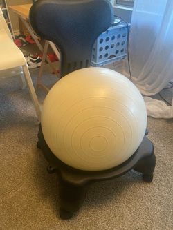 Yoga ball with chair