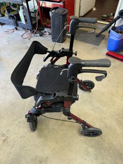 2 In 1 Wheelchair And Walker With Foot Rest