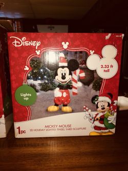 Mickey Mouse 3D yard sculpture