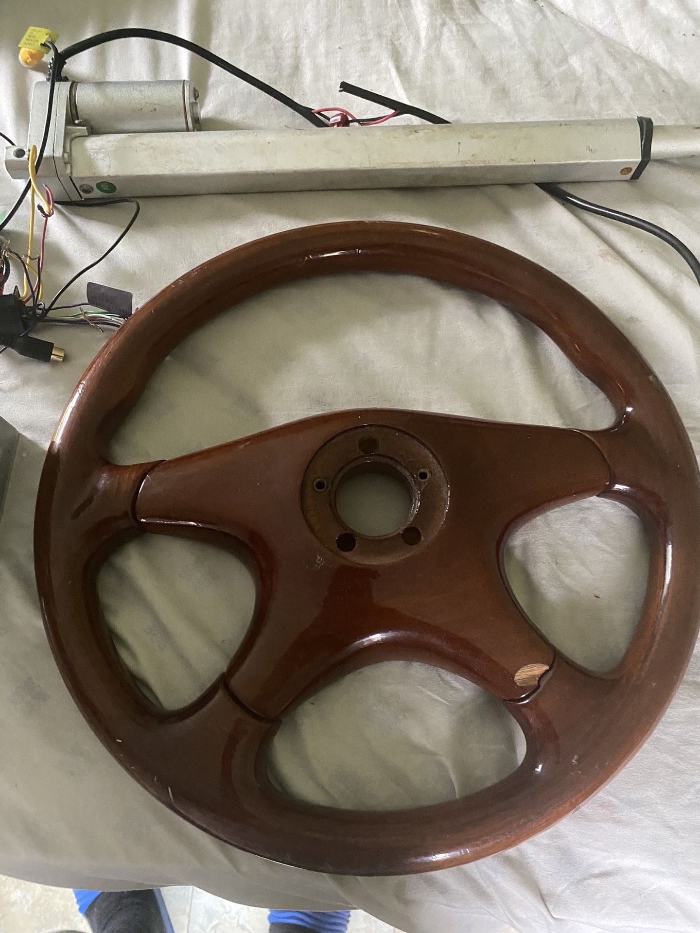 Pioneer Screen Radio, Wood Wheel And Pop Trunk Pump
