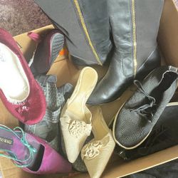 Women Shoes 8 Pairs 6,5 Size Little Use One Boots New