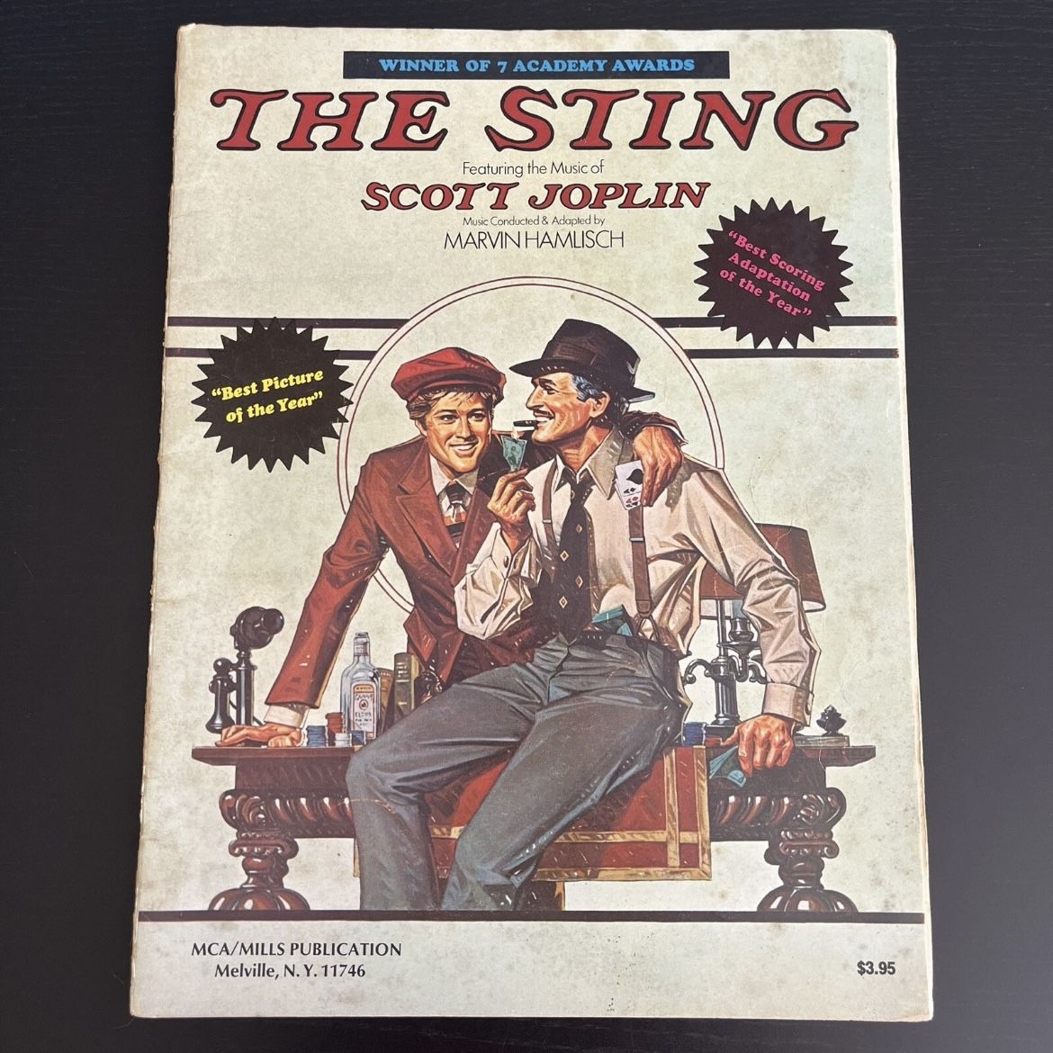 The Sting Music Songbook Scott Joplin Marvin Hamlisch Vintage 1974