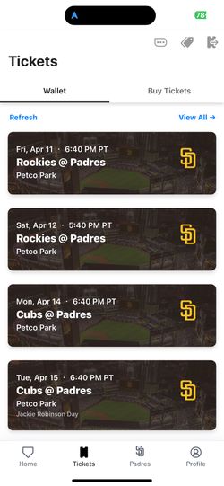 Padres Vs Rockies Saturday Game 2 Tickets 