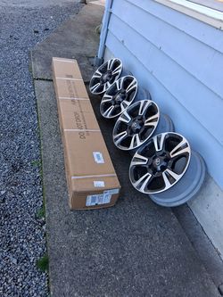 Used rims ,tires and new in box steps board