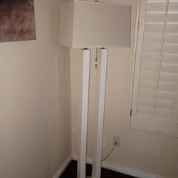 Floor lamp White With  Chrome Base 20.00