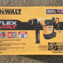 Dewalt 20V MAX/FLEX VOLT  1-1/4" (32 mm) SDS PLUS ROTARY HAMMER / CHIPPING HAMMER (Tool only)