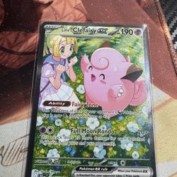 Pokemon Journey Together Lillie’s Clefairy EX NM