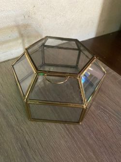 Glass treasure chest