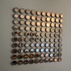 Uttermost Dinuba Antique champagne circles mirror wall hanging
