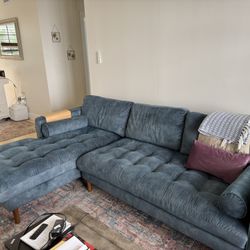 Lightly used Castlery Madison Chaise Sectional  Sofa Ready For A New Home