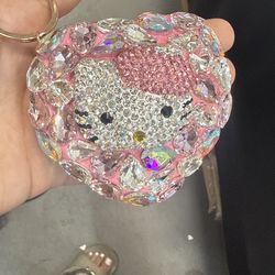 Hello kitty compact mirror ( Preciosa rhinestones)