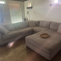 Grey Couch Sectional 