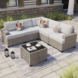 Sectional Patio Furniture Set 6-Piece