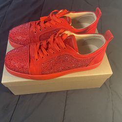 Christian Louboutin Louis Junior Strass 43 Red