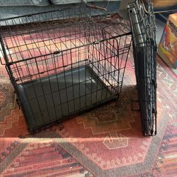 PAIR of Small Dog (or chonky Cat) Crates. COLLAPSIBLE FOR EASY TRANSPORT