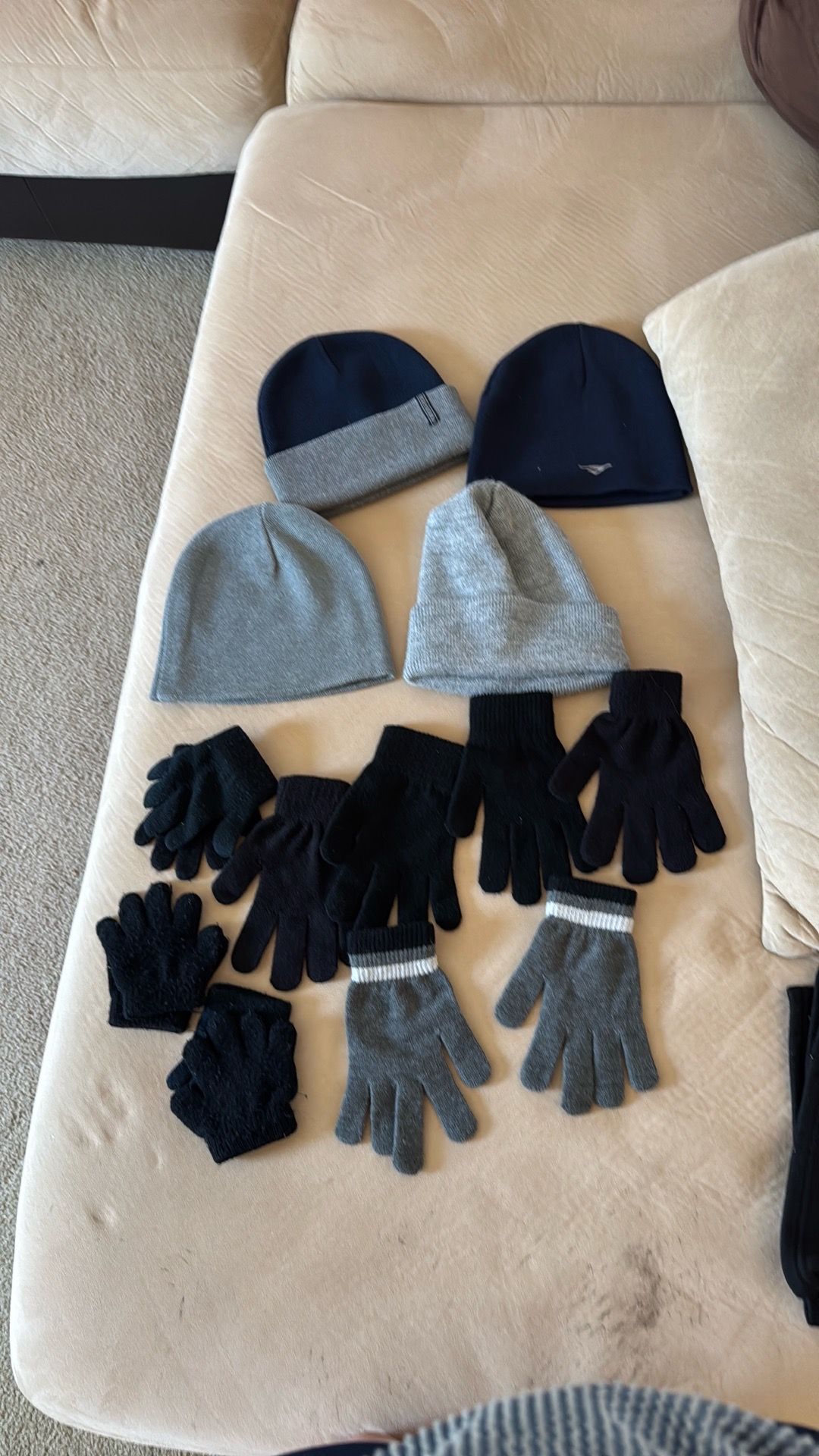 Boys beanie and gloves
