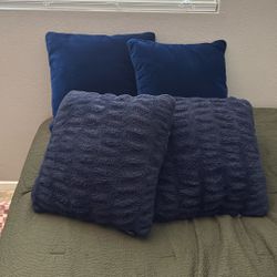 Blue Couch Pillows