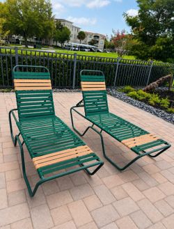 Commercial Aluminum Pool Lounge Chairs