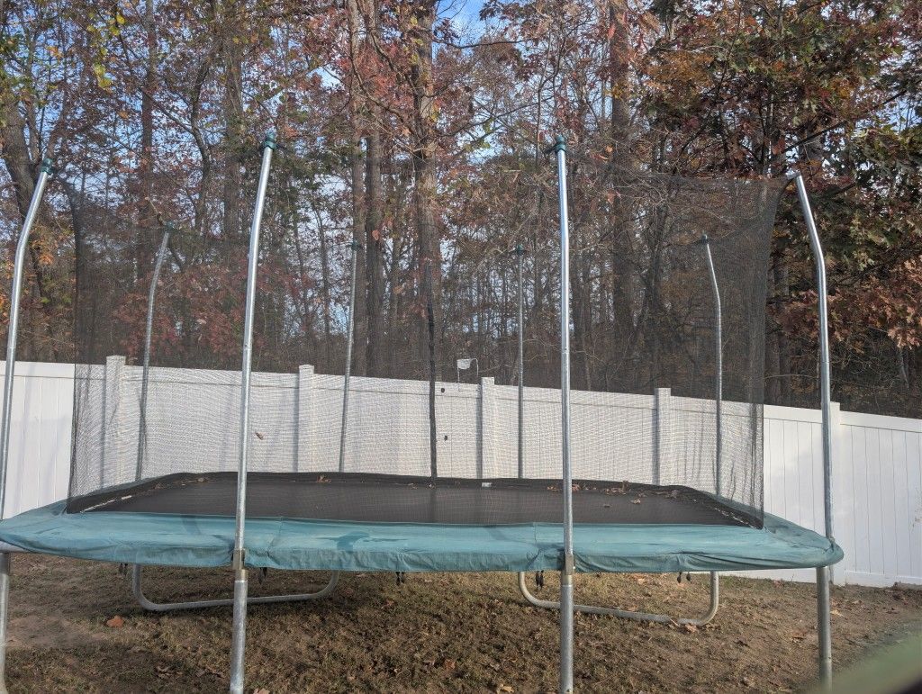 Skywalker 14x8 Rectangle Trampoline w/ Safety Net