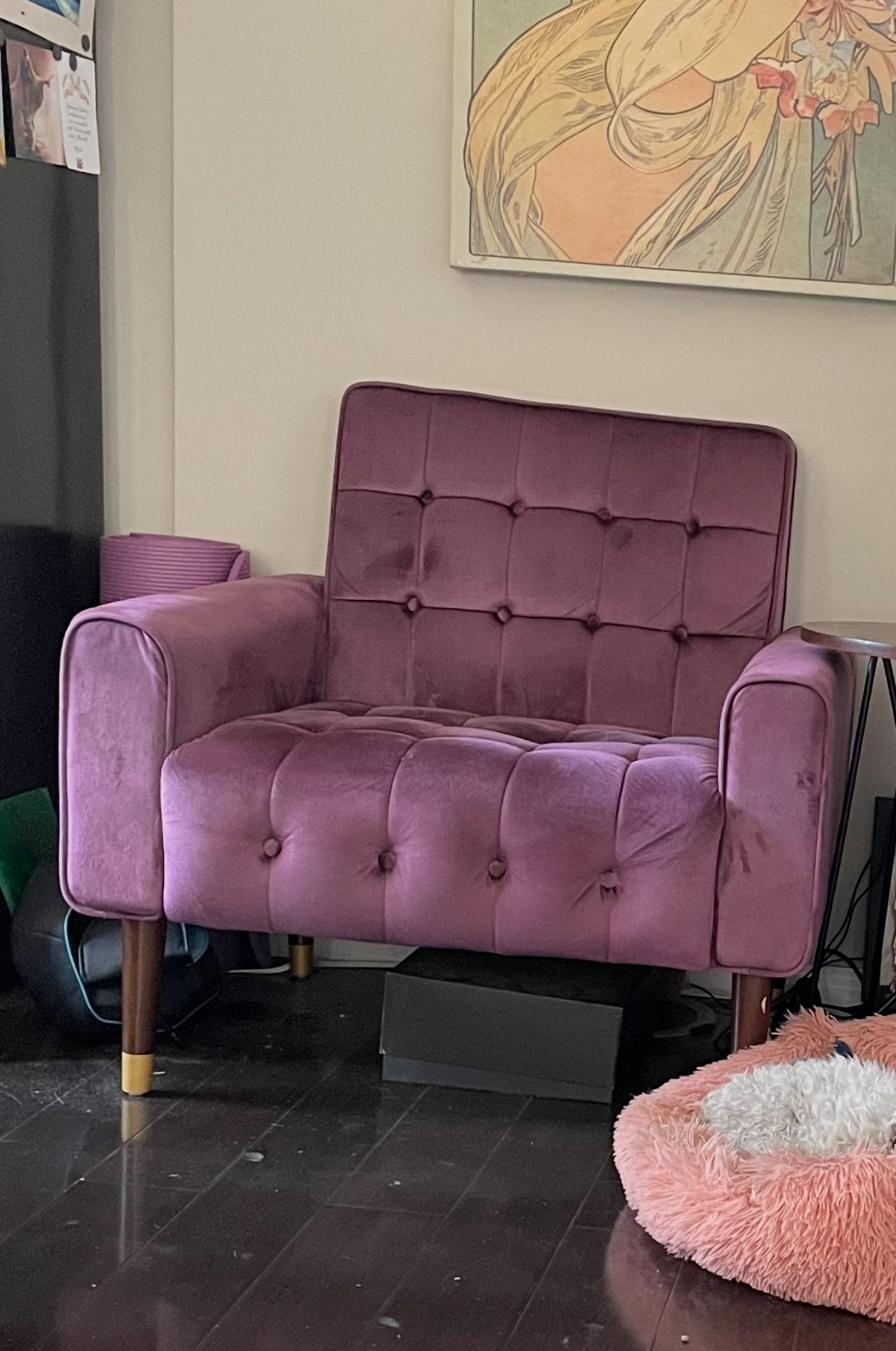 Purple Velvet Armchair - $30!!