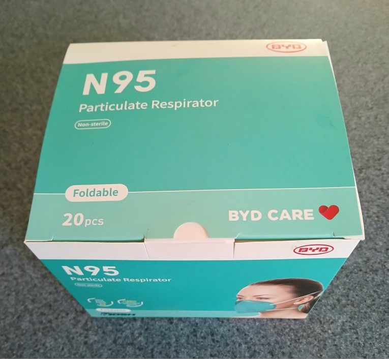 Brand New Boxes of N95 Respirator Face Masks