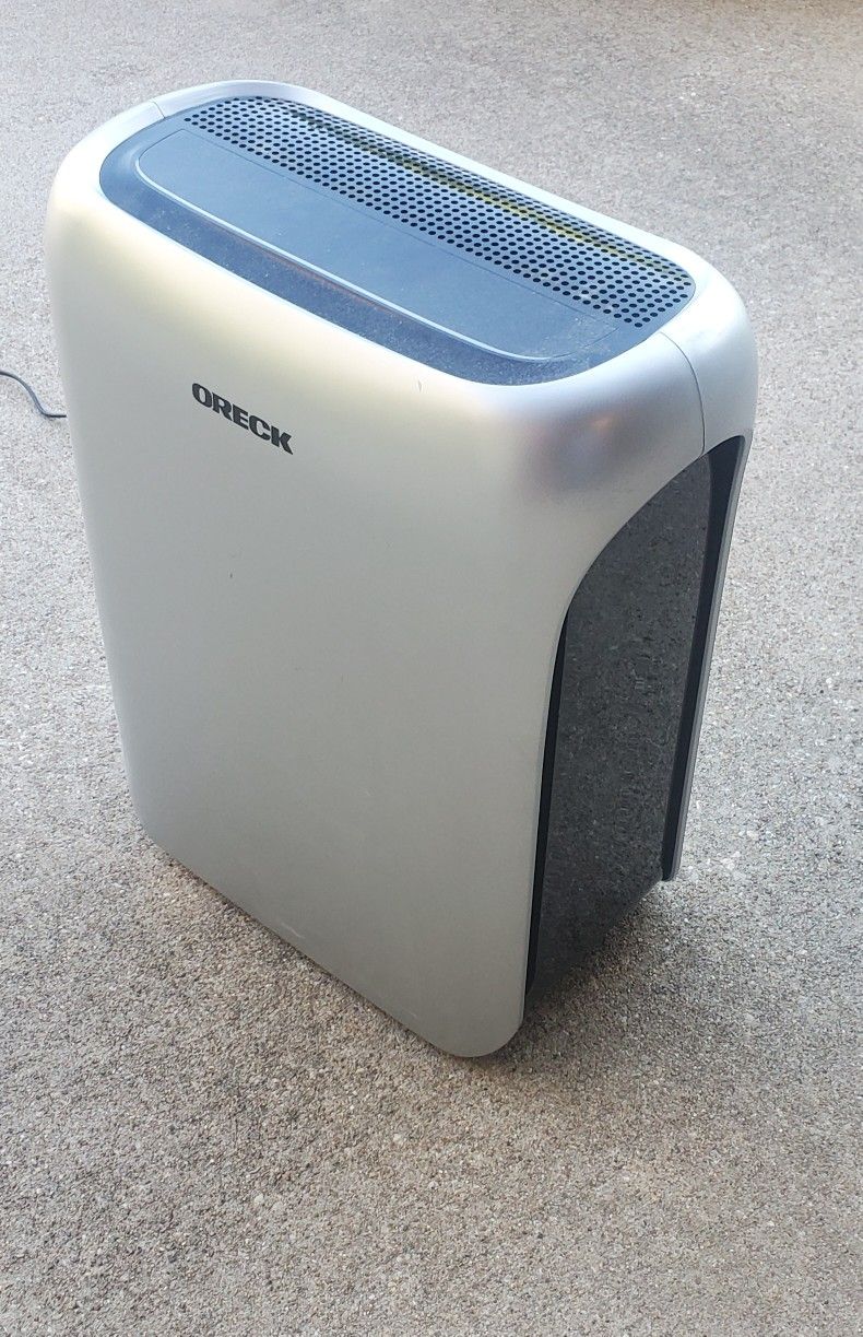 Oreck Air Response Air Purifier, HEPA and Carbon Filtration For Home, Quiet, Large, Silver, WK16002

