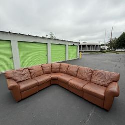 Natuzzi Leather Sectional