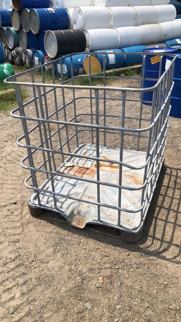 IBC TOTE CAGE CAGES TOTES DRUM DRUMS BARREL BARRELS BIN BINS CRATE