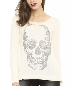HOT TOPIC Skull Sweater Sz. M