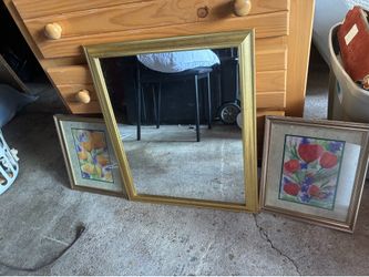 Home decor (mirror and two pictures)
