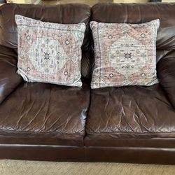 Leather Sofa & Loveseat 