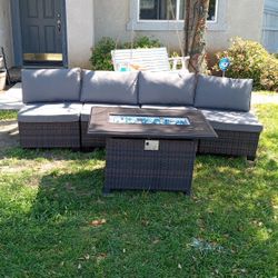 Display Model Brand New Only Displayed Patio Set Patio Couch Patio Furniture Outdoor Patio Furniture Patio Sofa Patio Couch Patio Set Propane Fire Pit
