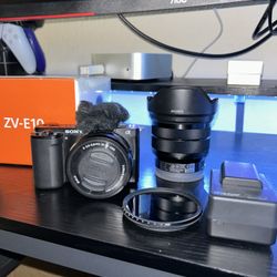 Sony Zv-E10 w/ Wide Angle Lens 