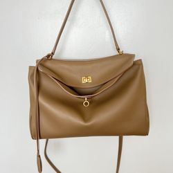 Leather Rodeo Bag - Medium Latte