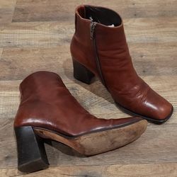 Via Spiga Brown Leather Boots size Woman's 6 