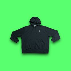 Nike sportswear club fleece pullover hoodie black men’s XL 