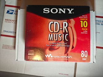 Sony CD-R Music 10-Pack Slim Jewel Cases 80 Min