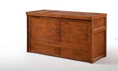 New! Murphy Cabinet Bed, CUBE,  in Cherry Color, QUEEN Size.  