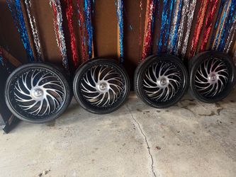 26 inch azara rims with floater cap
