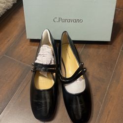 C.Paravano Mary Jane Shoes for Women | Women Flats | Womens Square Toe Flats | Leather Mary Jane
